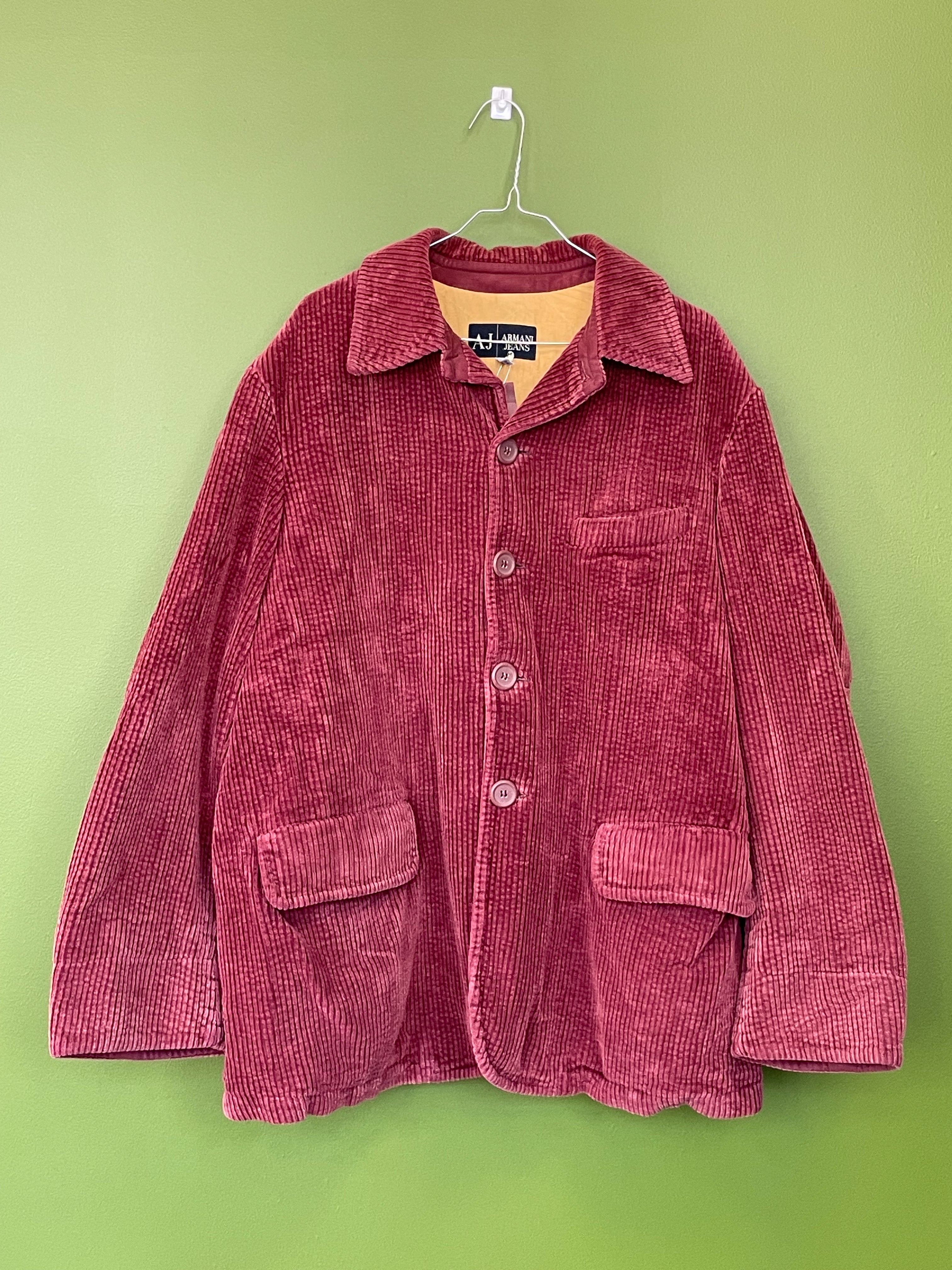 XL / US 34 Armani Jeans Žakete / Jaka / Bordo