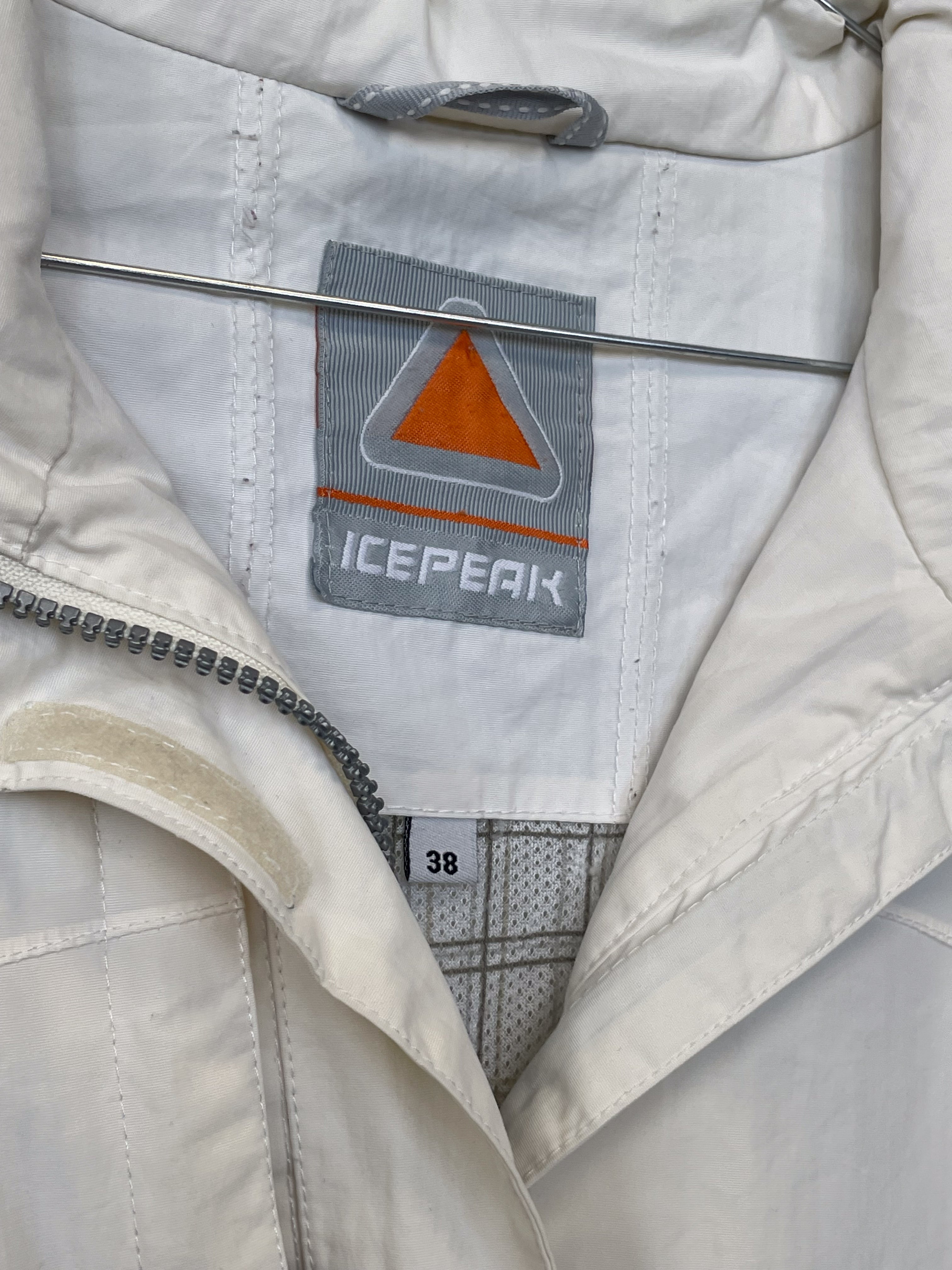 ICEPEAK balta vējjaka / 38 izmērs / M izmērs