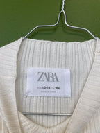 Apspīlēts balts krekls ar garām rokām, īsais griezums / S/M izmērs / ZARA