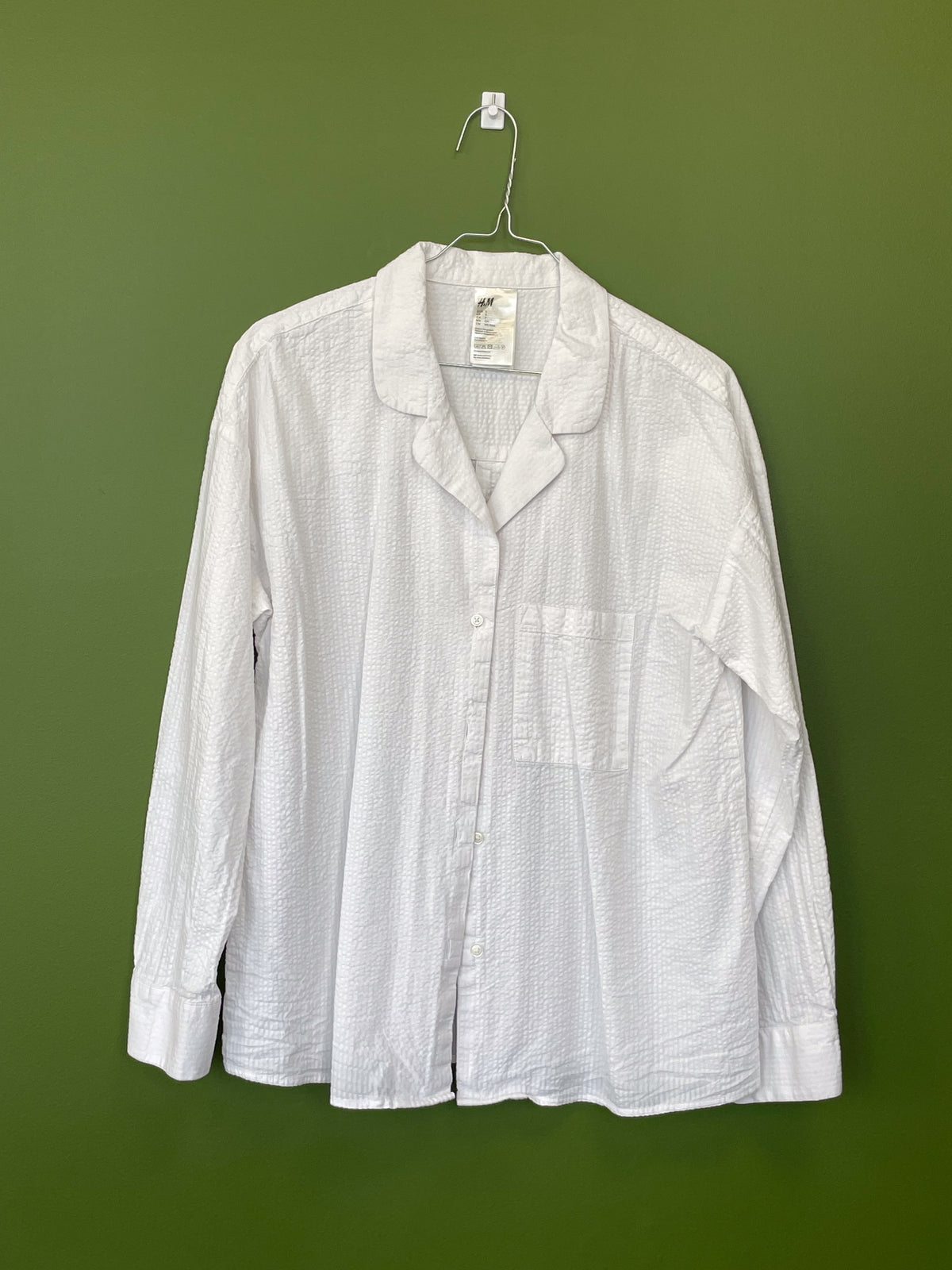 Balta blūze ar garām rokām / H&M / S izmērs
