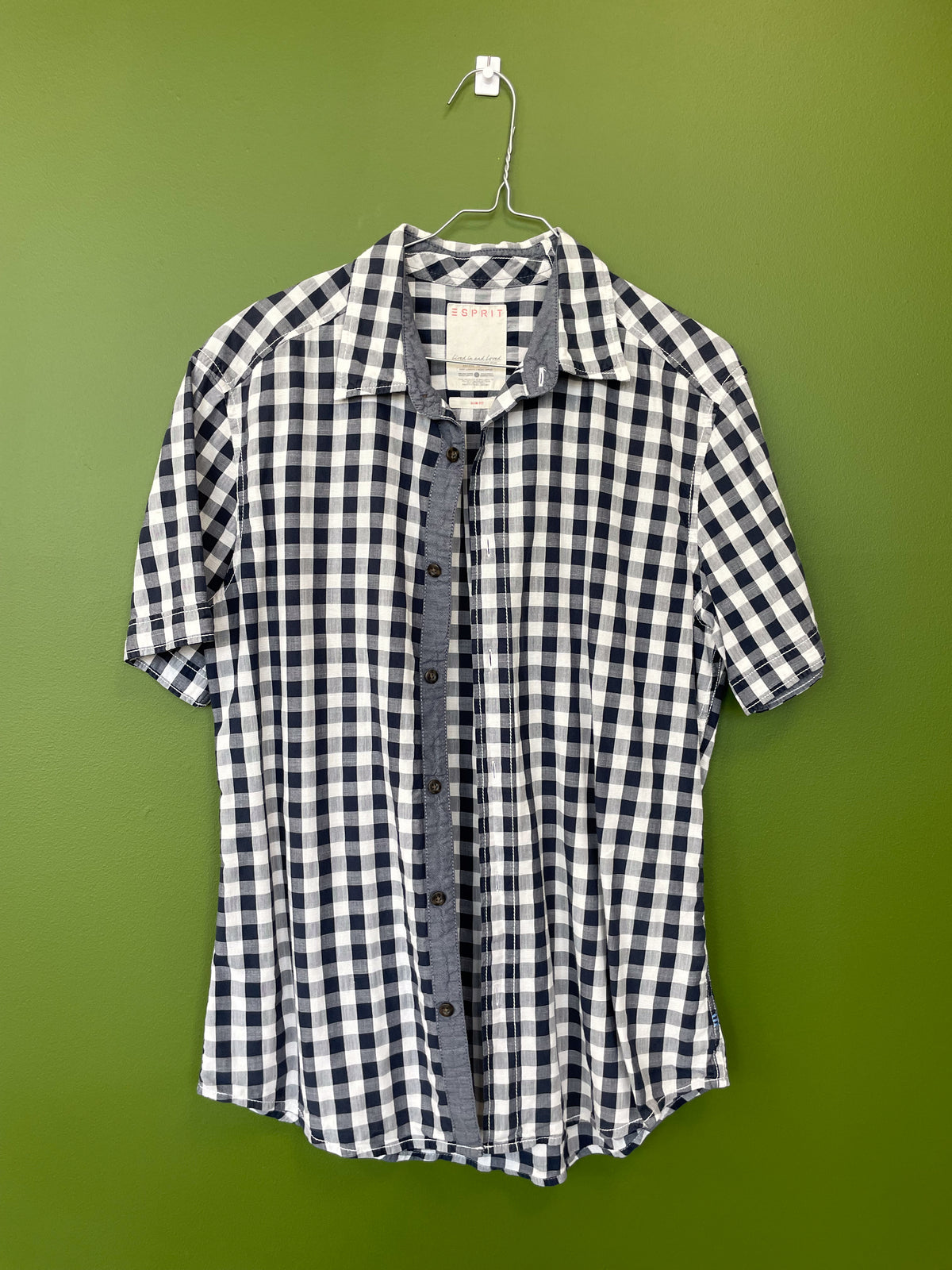 Rūtains T-krekls / Slim fit / ESPRIT