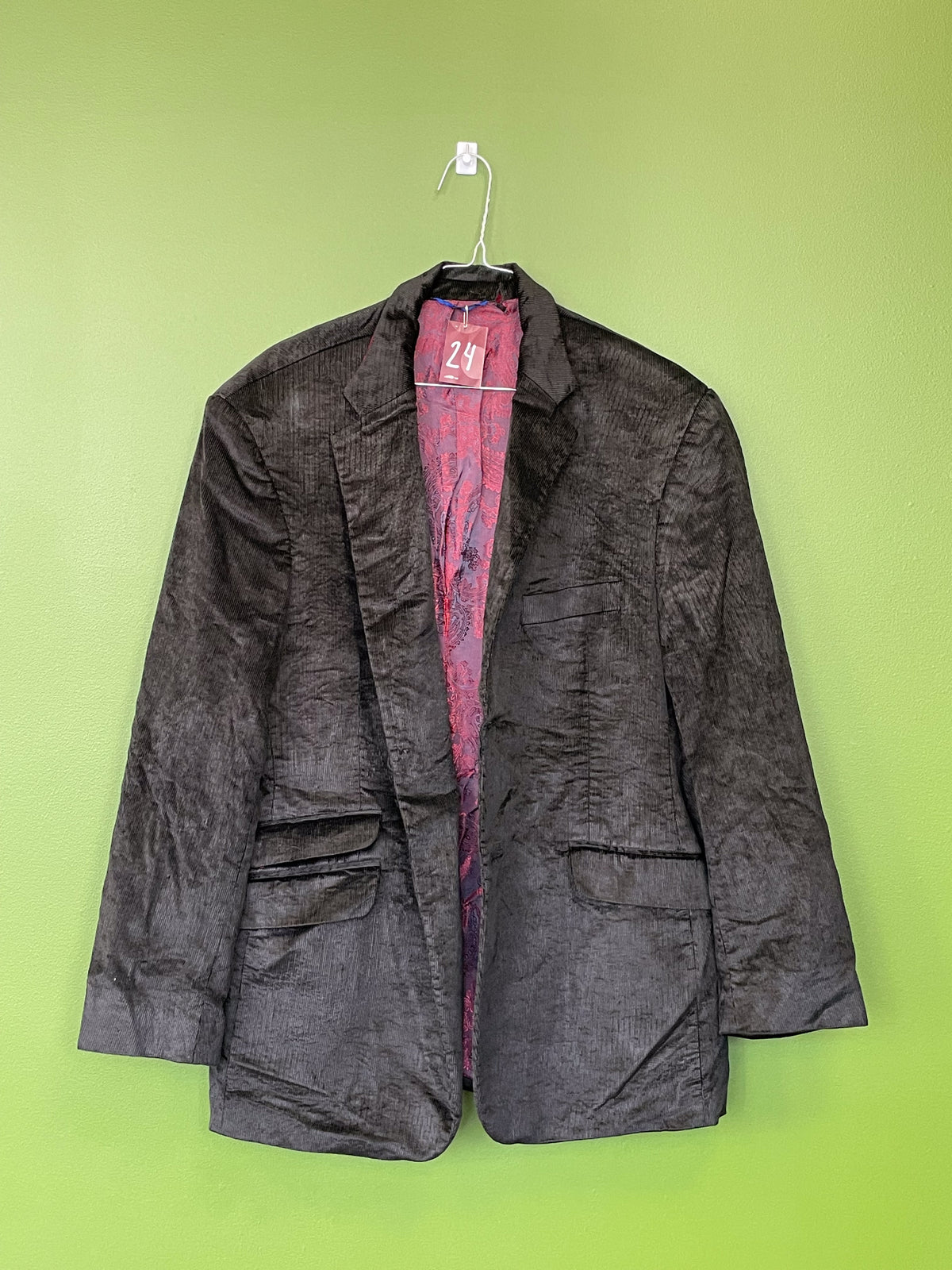 Baltman žakete melna velveta XL