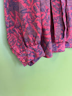 Retro, Vintage tumši sarkana blūze / M/L izmērs