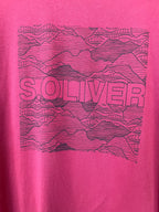 Tumši sarkans T-krekls / S.Oliver / XL izmērs
