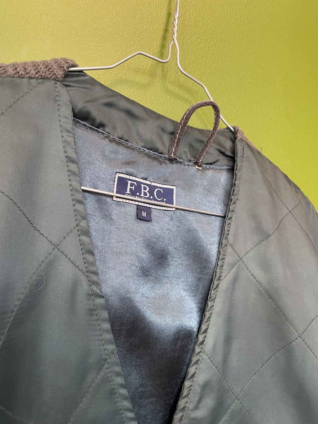 Tumši zaļa retro jaka / F.B.C. / M izmērs