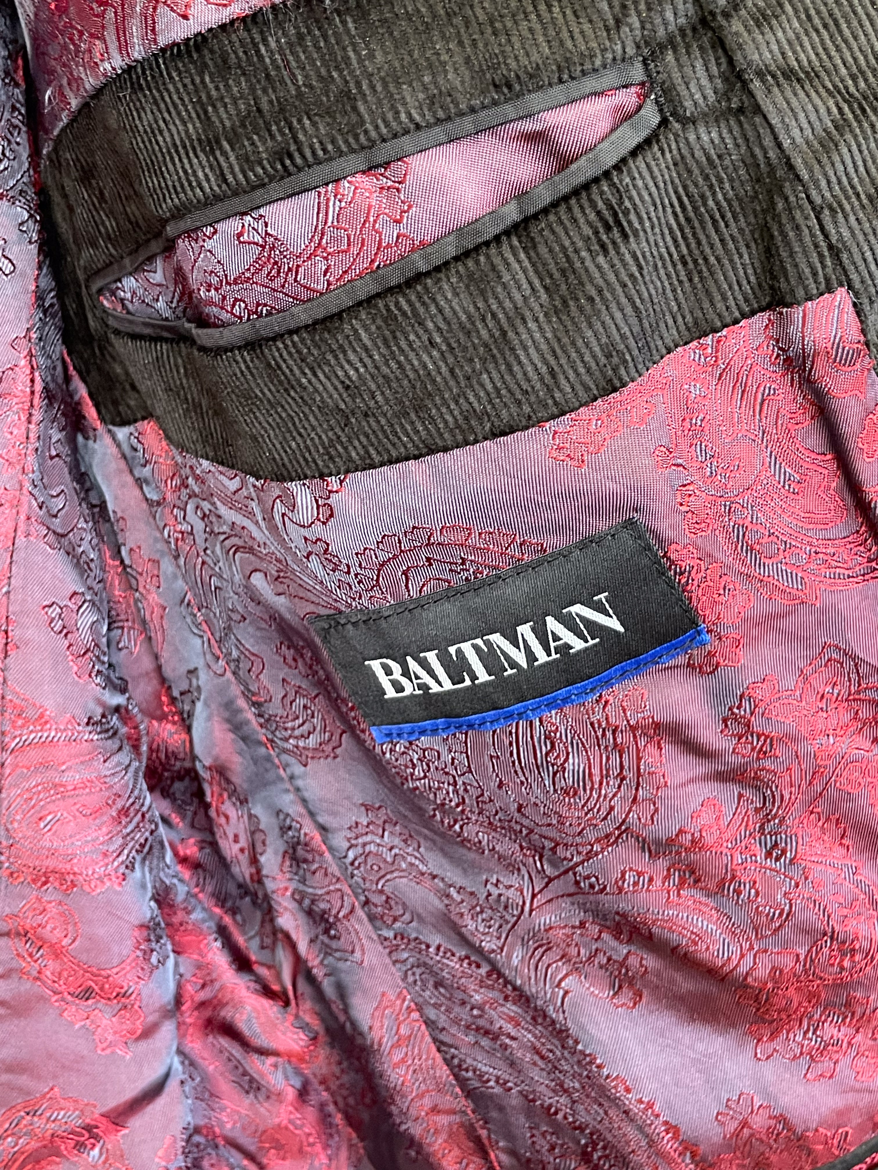 Baltman žakete melna velveta XL