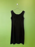 Melna mini kleite, velvets, retro, vintage / M izmērs