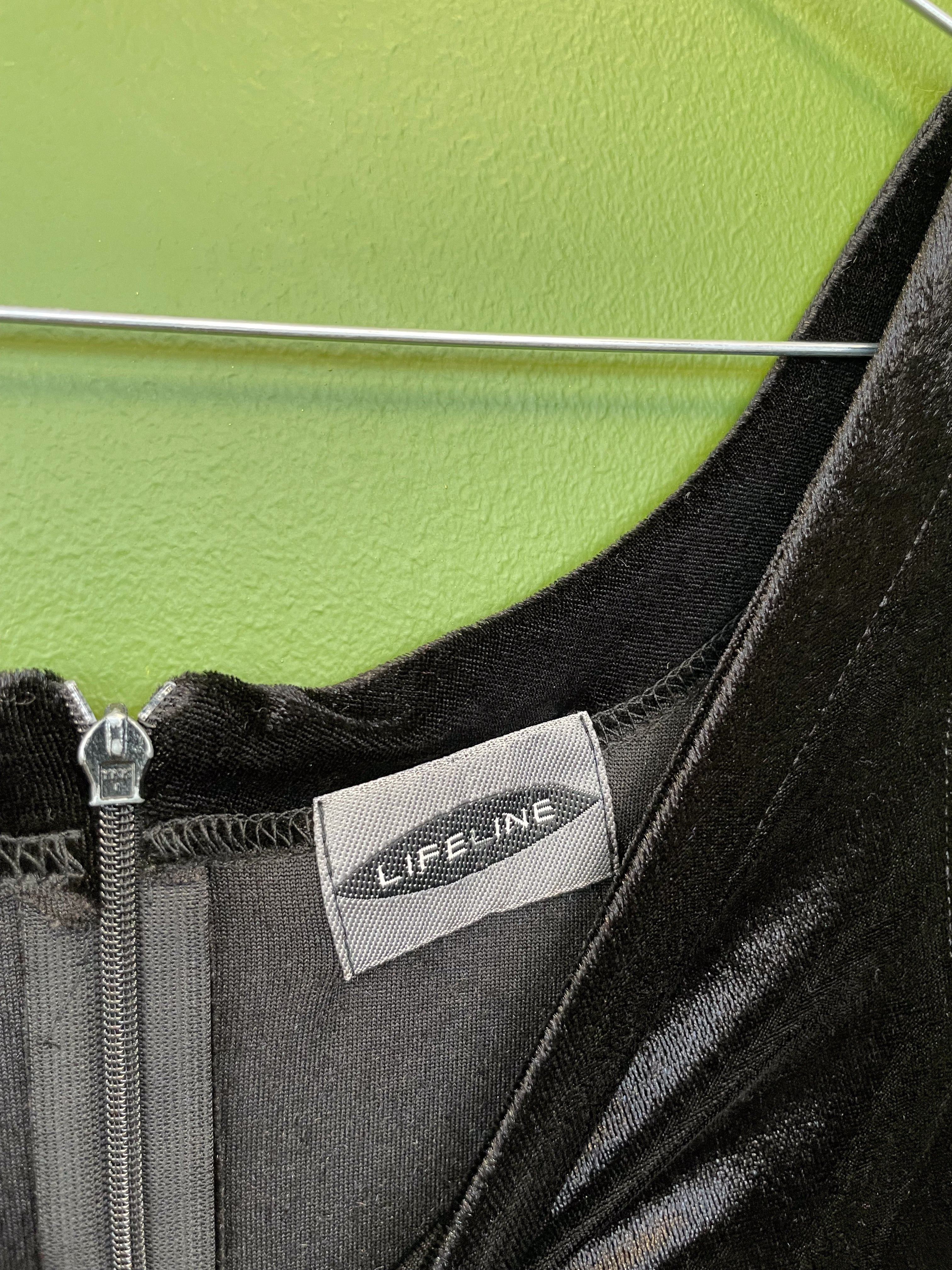 Melna mini kleite, velvets, retro, vintage / M izmērs
