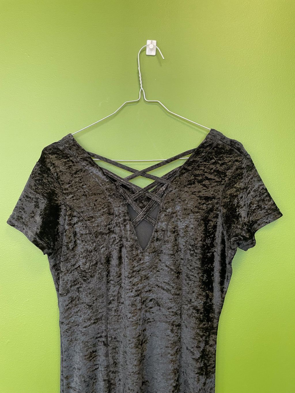 Vintage, retro gara melna kleita / M/L izmērs