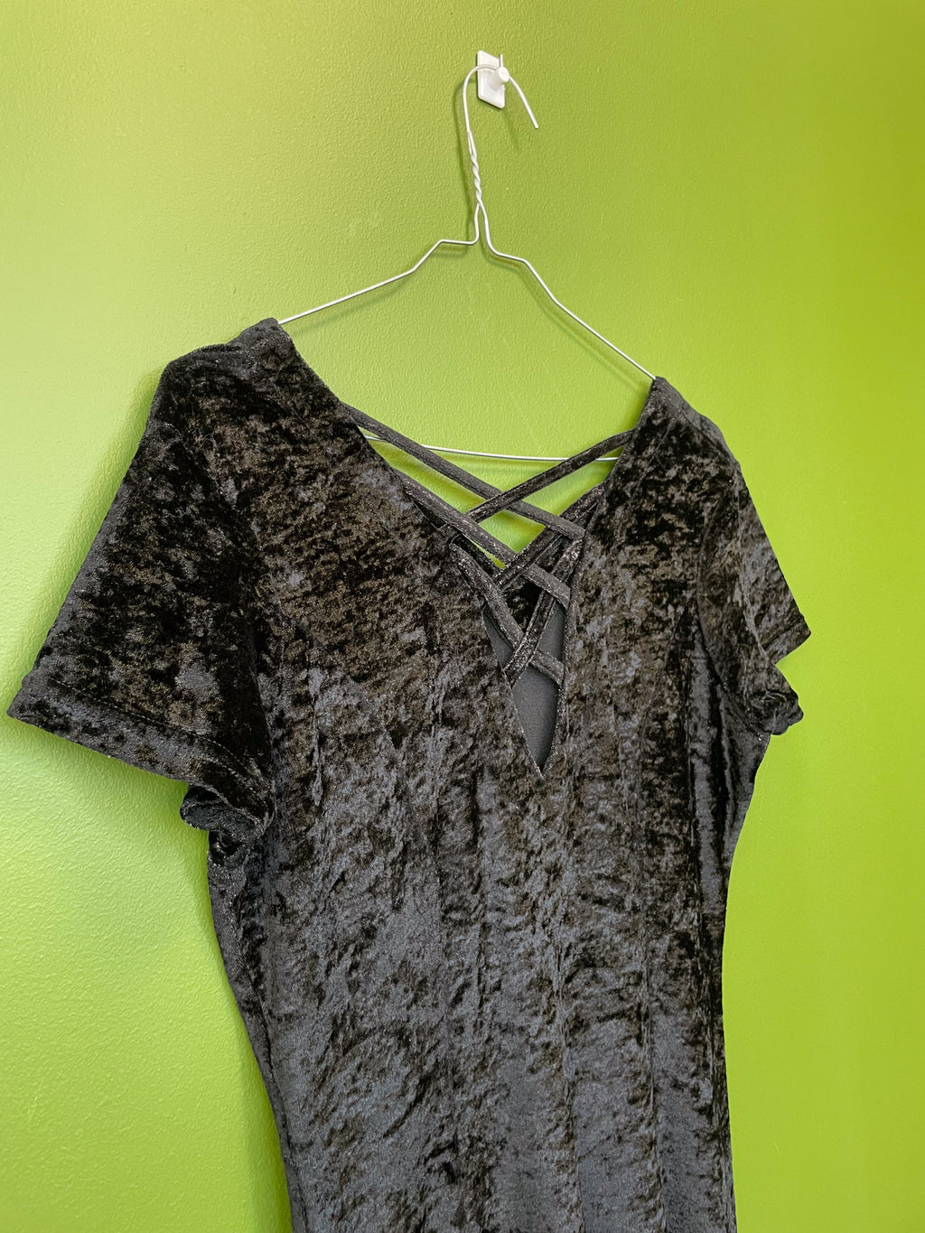 Vintage, retro gara melna kleita / M/L izmērs