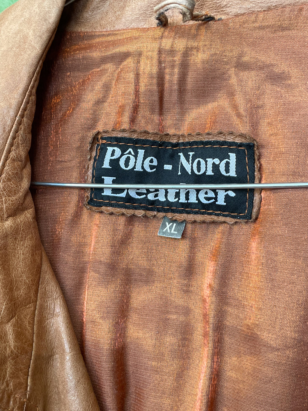 Brūna jaka, mētelis, retro / XL / Pole-Nord Leather