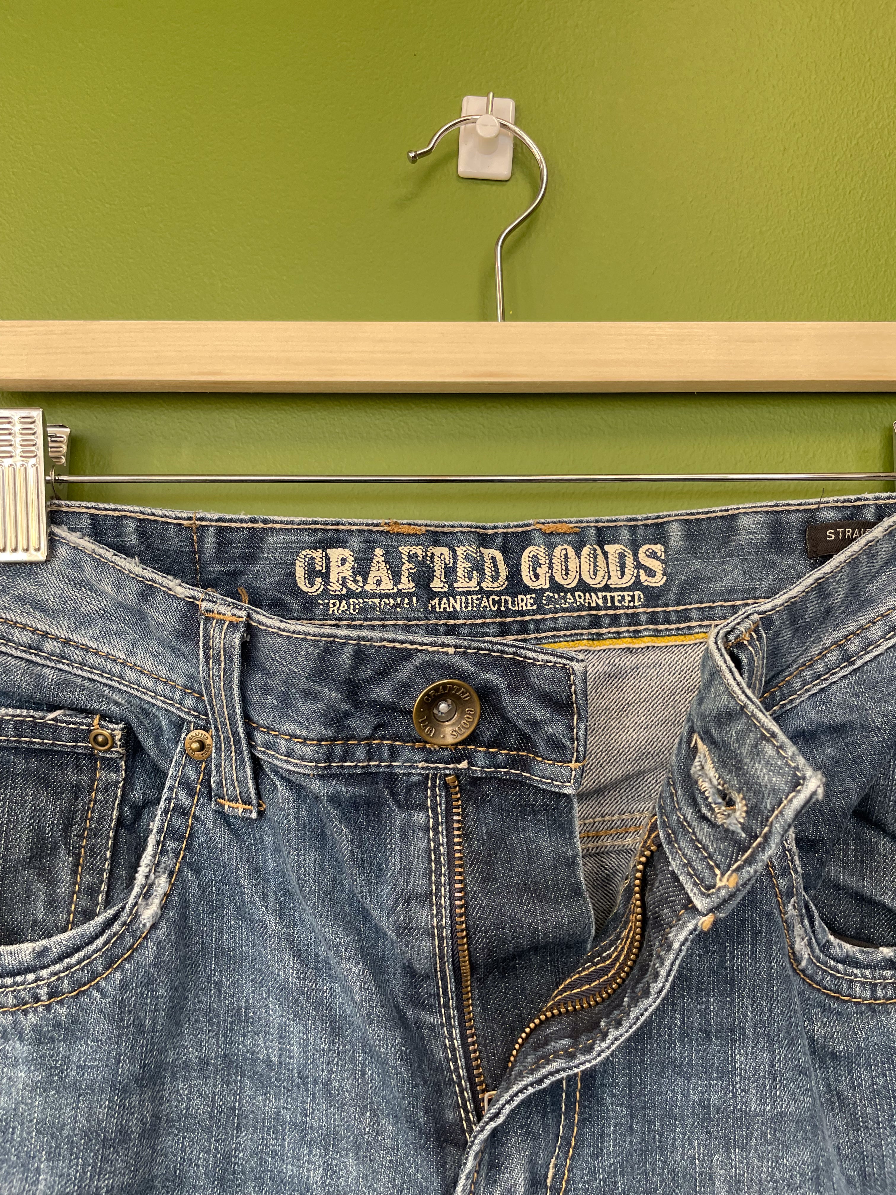 Retro, vintage džinsa bikses CRAFTED GOODS / vīriešu 34 izmērs
