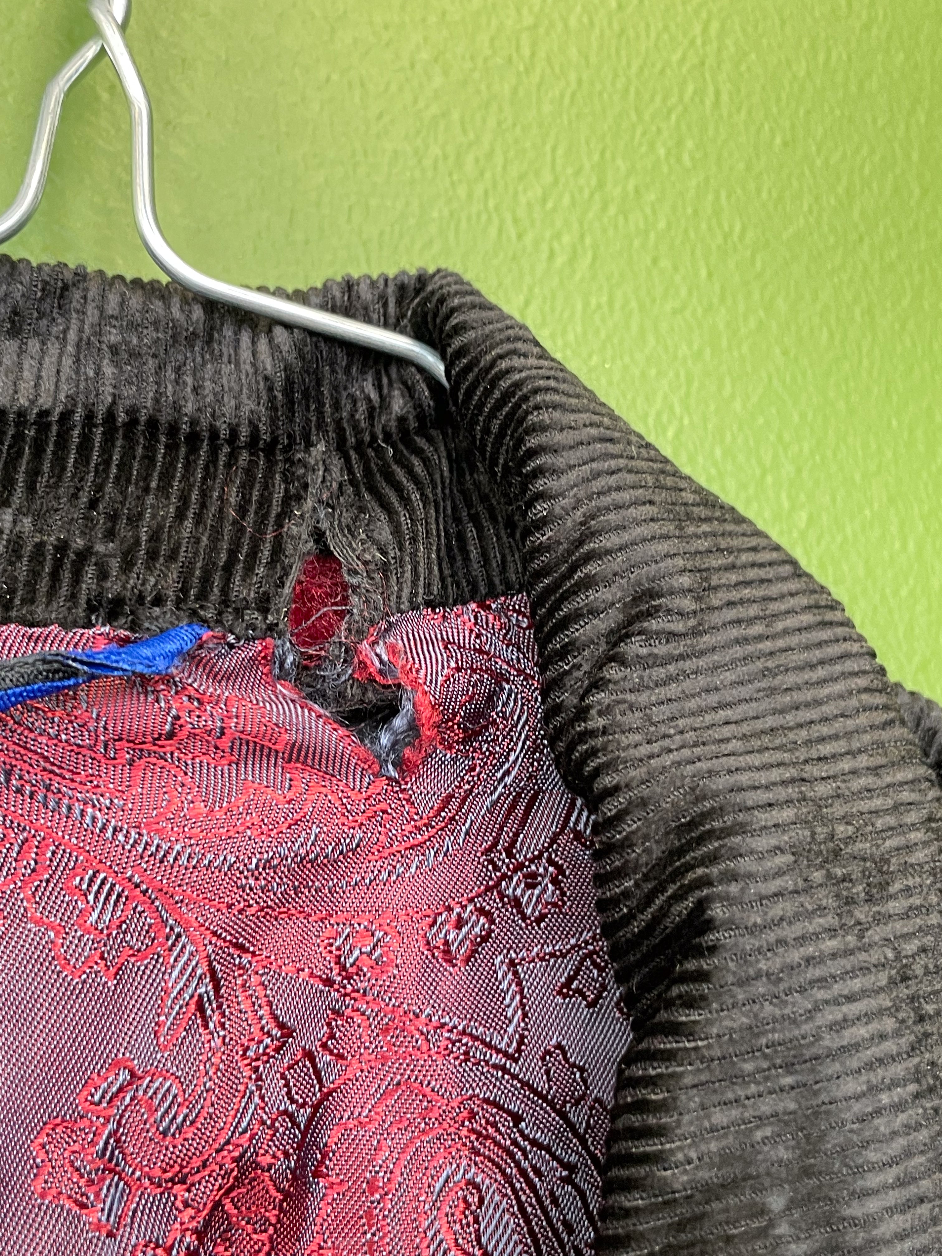 Baltman žakete melna velveta XL