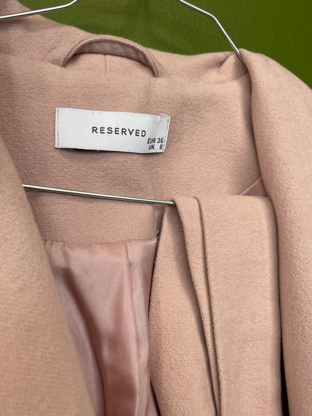 Gaiši rozā mētelis / Reserved / 36 izmērs / M