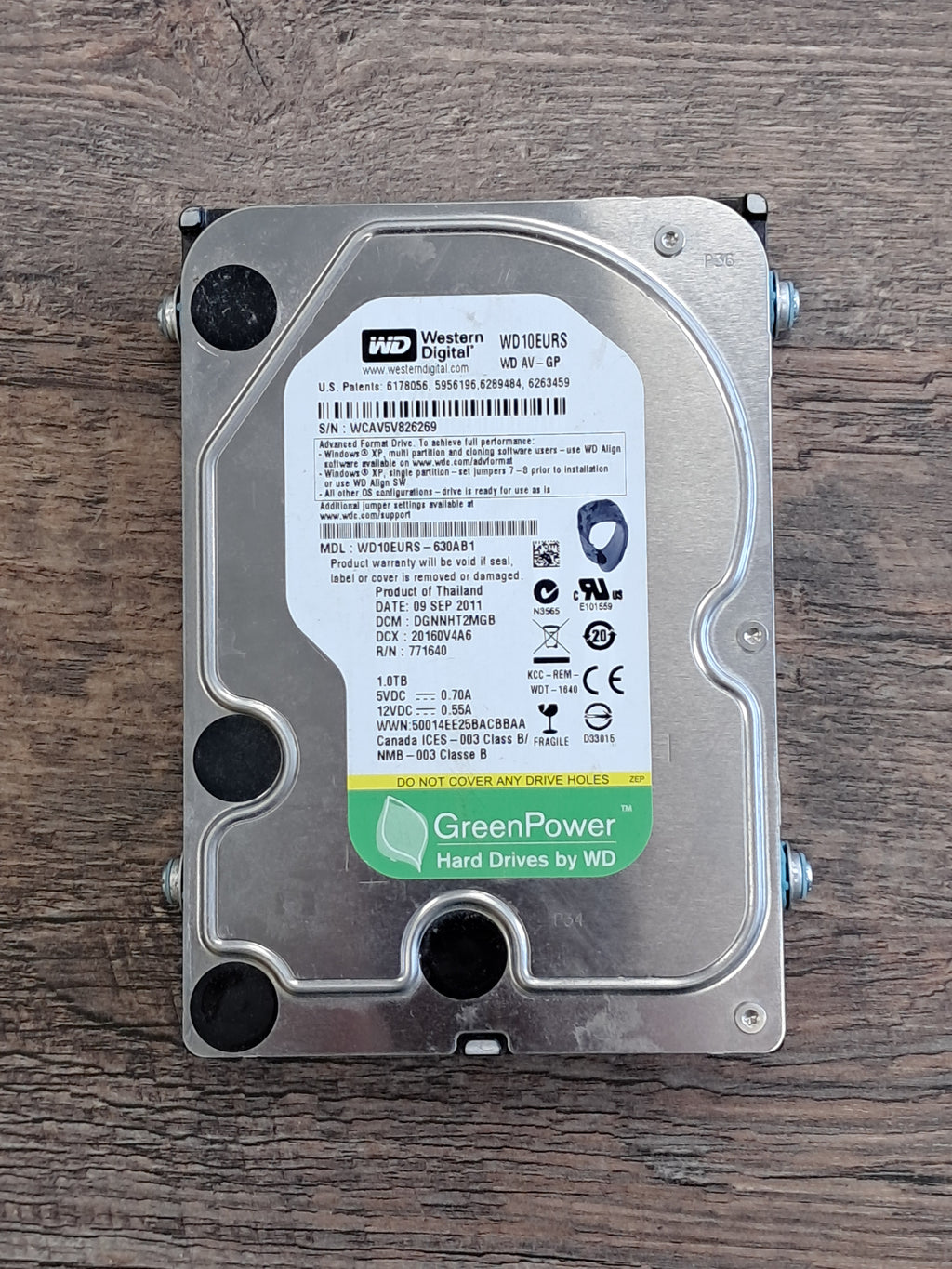 3.5 collu SATA HDD